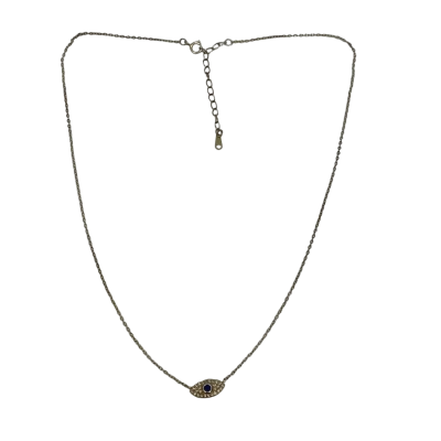 925 Marked Women's Necklace Evil Eye 