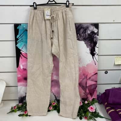 Womens Eb & Ive Relaxed Pants Tusk Size M 