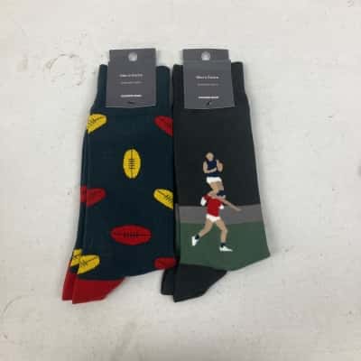 Country Road Mens Australian Cotton AFL Socks One Size  