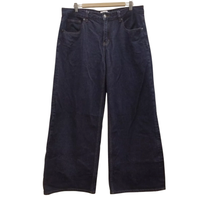 Ghanda Womens Size 14 Wide Leg Jeans Black (4)