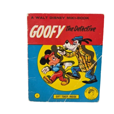 Vintage Walt Disney Mini-book: Goofy the Detective