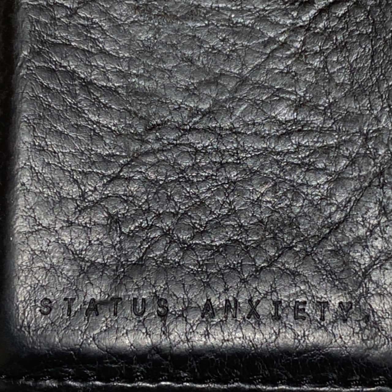 Status Anxiety Mens Wallet organiser Black Leather(s)