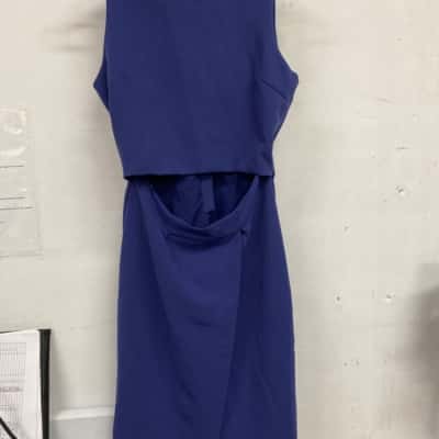 Oxford Womens  Size 10 Sleeveless Dress  Blue 