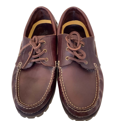 R.M.Williams Mens Label  Size 10 Leather Mocassin Chocolate Brown 