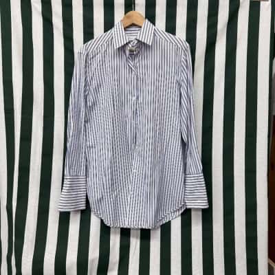 Scanlan Theodore Womens  Size 8 Long Sleeve Top Striped / White 