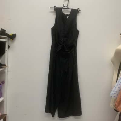 Witchery Womens Size 12 Black Jumpsuit