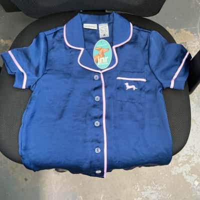 Peter Alexander Kids  Size 5 Sleepwear Blue / Pink Gift boxed Girls Shortie PJ Set New with Tags