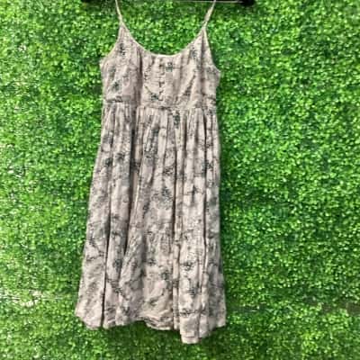 Morrison Womens  Size XS Babydoll Dress Green / Grey 