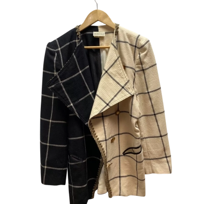 George Gross  Womens  Size 10 Beige & Black Jacket