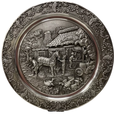 Bradford exchange first series pewter plate 