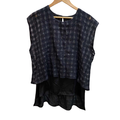 Hammock & Vine Womens  Size 14 Sleeveless Top / Workwear Top Black  / Grey 