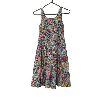 Womens Dangerfield Size 8 Floral / Multicoloured Sleeveless Mini Dress 