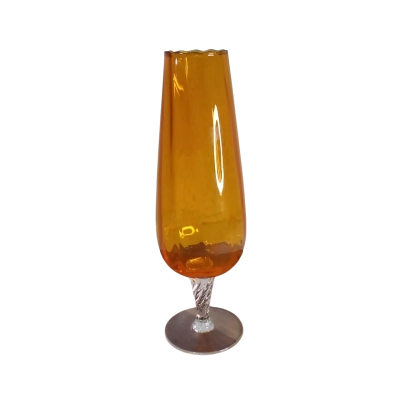 Vintage Empoli Italian Glass with a twisted stem