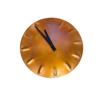 Empire Copper by Hayes Home copper battery operated wall clock