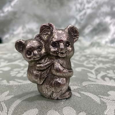 Pewter Mother and Joey Koala