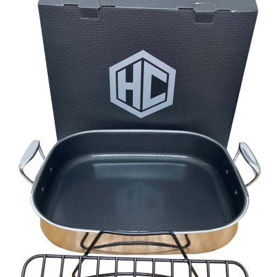 HEXCLAD, Hybrid Roasting Pan with Rack - PICK UP ONLY