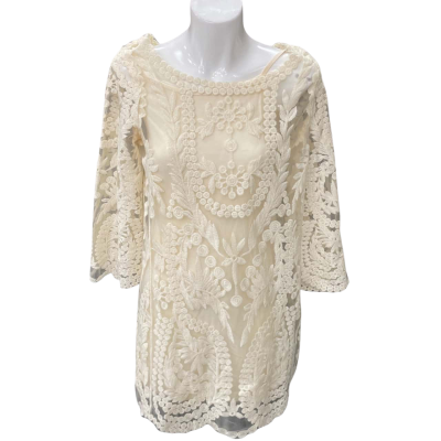 Sportsgirl Womens Dress XS / Floral Dress Beige 