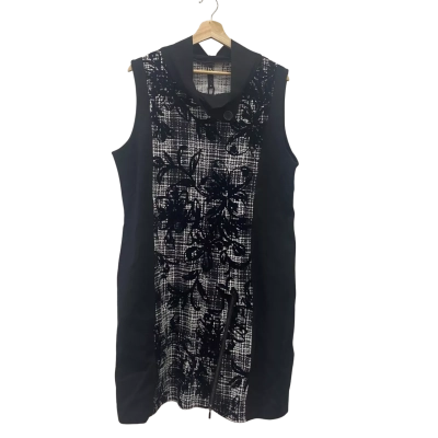Taking Shape Black Patterned Dress Size M BNWT