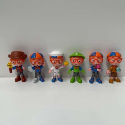 Blippi figurines x6