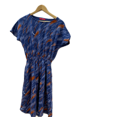  Graniph Womens Casual Dress Blue / Multicoloured / Orange 