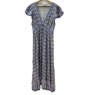 Max Studio Womens  Size 16 Floral Dress Blue / Floral / Off White 