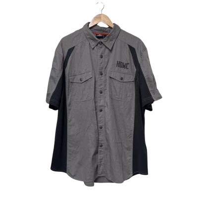 Harley Davidson Size XXL Short Sleeve Shirt Black  / Grey 