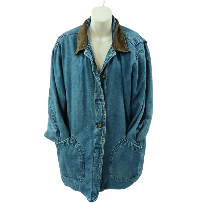 Retro Faded Glory Denim Jacket Womens  Size XL