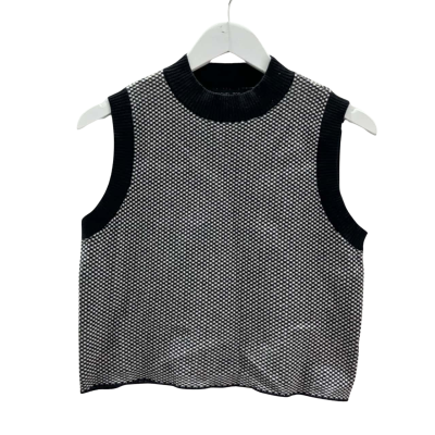 Rachel Zoe Women's Size M Black / White Vest Top