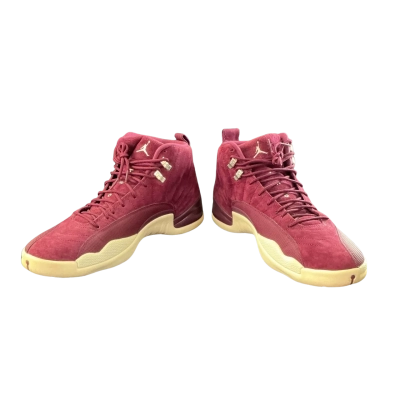 Nike Air Jordan Mens  Size US 12.5 Retro Bordeaux Sneakers Maroon / White 