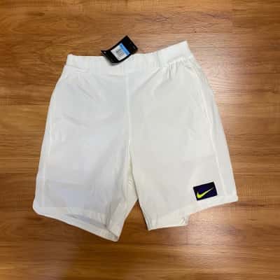 Nike Flex Mens Standard Fit Tennis Shorts Size M White 