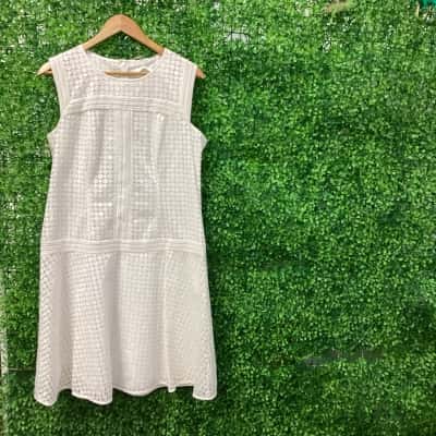 Hugo Boss Womens  Size 14 Cocktail Dress White 