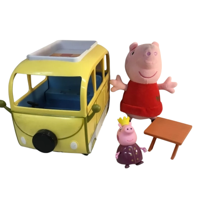 Peppe Pig Camper and Accessories as pictured