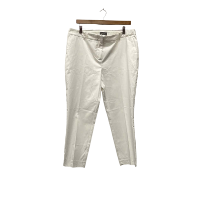 Jacqui-E Womens  Size 18 Straight Leg Pants White 