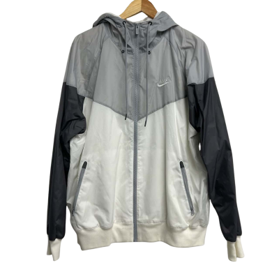 Nike Mens Size L Grey Windbreaker 