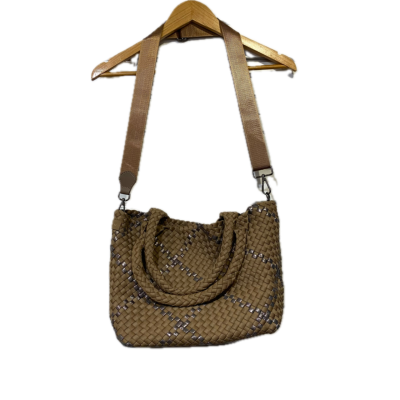 MonMilou Womens handbag Brown / Silver 