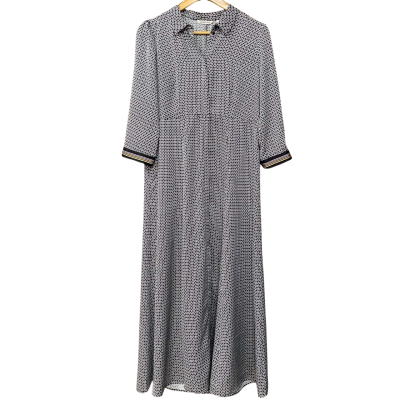 Country Road Womens Size 12 Black/White Pattern Shirt Dress  