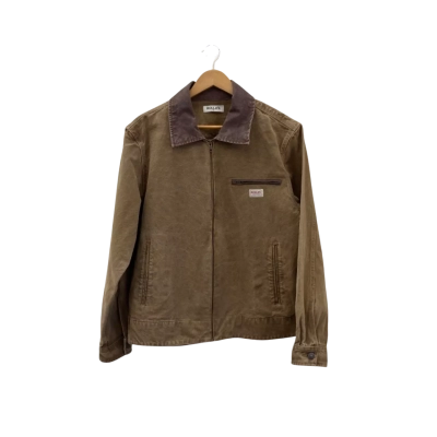 Rollas Mens  Size M Front Zipper Brown "Miner"