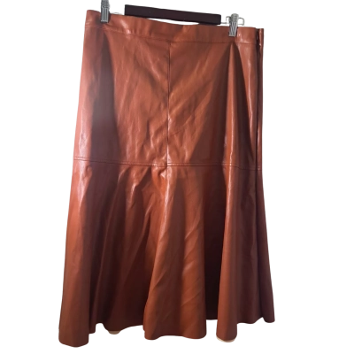 Adorne Womens Leather Skirt - Size 14