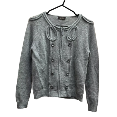  VEEKO Wool Blend Grey Colour Cardigan in Size S