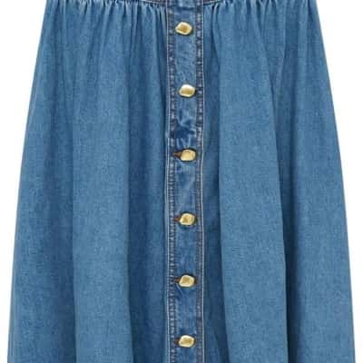 AJE BELMOND DENIM MIDI SKIRT  Size 4 RRP $425