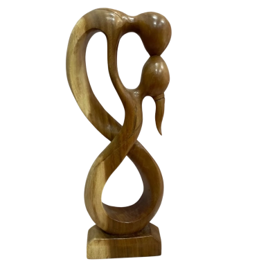 Hand Carved Wooden Sculpture - Always Yours