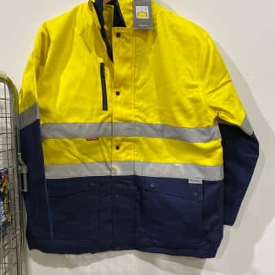 Hard Yakka Mens  Size XXL Front Zipper Yellow RRP$99.95