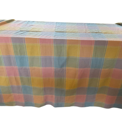 Vintage Castlemaine Lambs Wool Plaid Blanket approx 240cm x 230cm