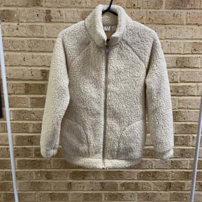 Roxy Womens  Size 16 Castle On The Hill Parchment Fleece Jacket 