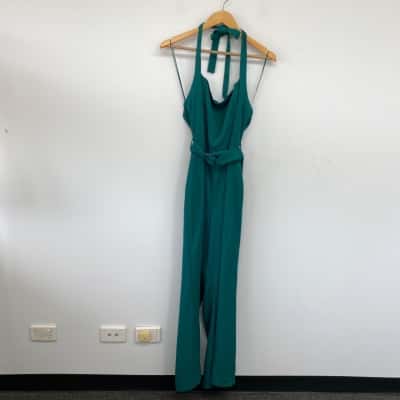 Dotti Green Halter Neck Jumpsuit  Size 14 