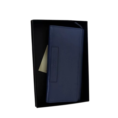 ELK Womens Wallet Blue Leather
