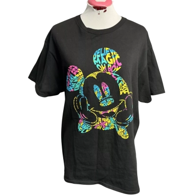 Disney Womens  Size L T-shirts Black  / Multicoloured 