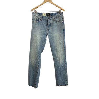 Neuw Mens  Size 30 / 32 Lou Straight Jeans Light Wash Blue 