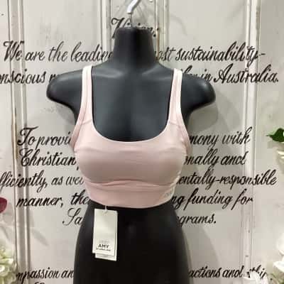 Lorna Jane Brand! BNWT RRP $86.00!! THE AMY MAXIMUM SUPPORT SPORTS BRA! PALE PEONY COLOUR!! Womens  Size XXS Bralette Pink  