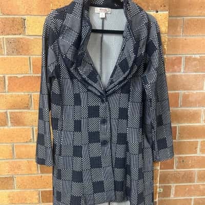 Clarity Womens  Size M Blue / Pattern Jacket 